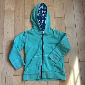 Mini Boden Seafoam Green Nautical Hoodie Sweatshirt 3T, 4T 3-4 yrs years